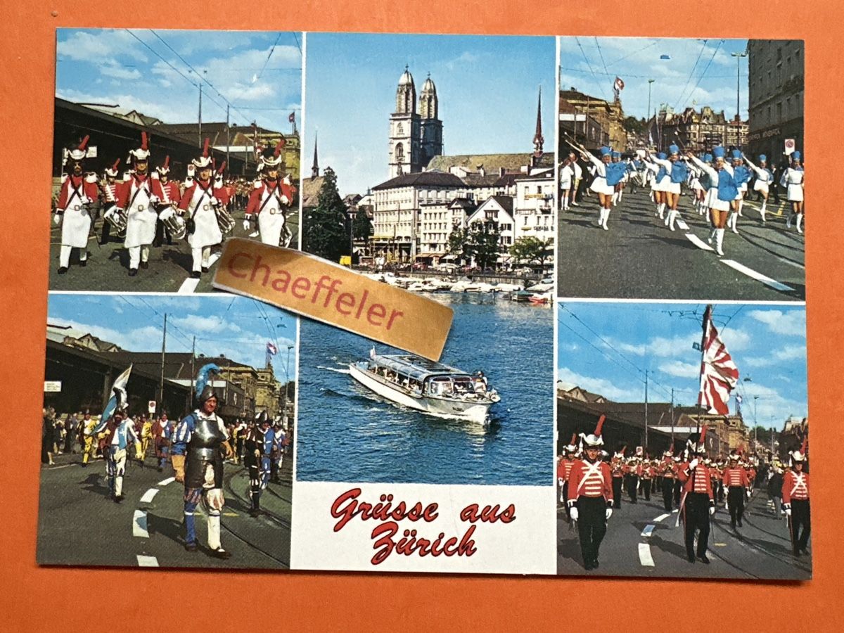 Cartoline postali: Grüsse aus Zürich  – Usato da Zürich venduto da Chaeffeler