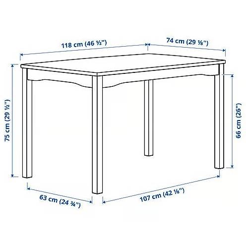 Ikea Tischset: Table et 4 chaises a bois – Gebraucht aus Renens VD von lmg_qg67 1