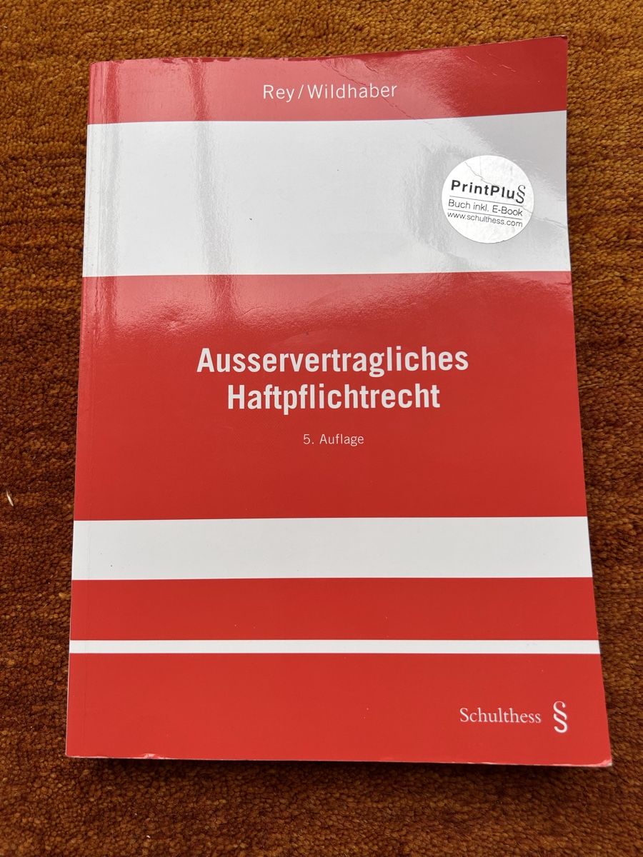 Bücher: Ausservertragliches Haftpflichtrecht – Neu (gemäss Beschreibung) aus Kiesen von fioan