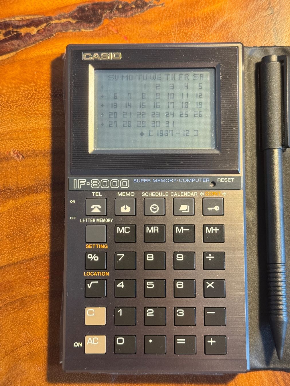 Casio Palmari: Casio IF-8000 Vintage Digital Tagebuch – Usato da Kleinandelfingen venduto da _Sebi 6