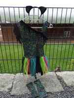 Sehr schönen Rainbow Leoparden-Kostüm Gr. 7-9 Fasnacht