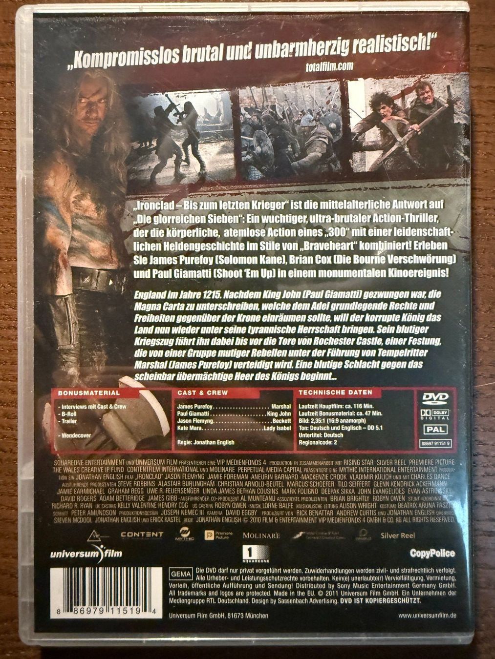 Tutti i DVDs: Ironclad – Usato da Zürich venduto da FilmFreunde 1