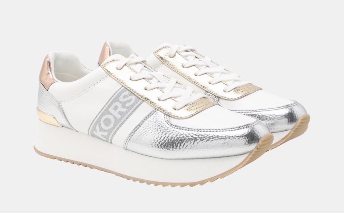 Michael Kors Scarpe da donna: Michael Kors Monique Trainer, gr 39, Silber Multi – Nuovo e nell'imballaggio originale da Arch venduto da Aga84 1