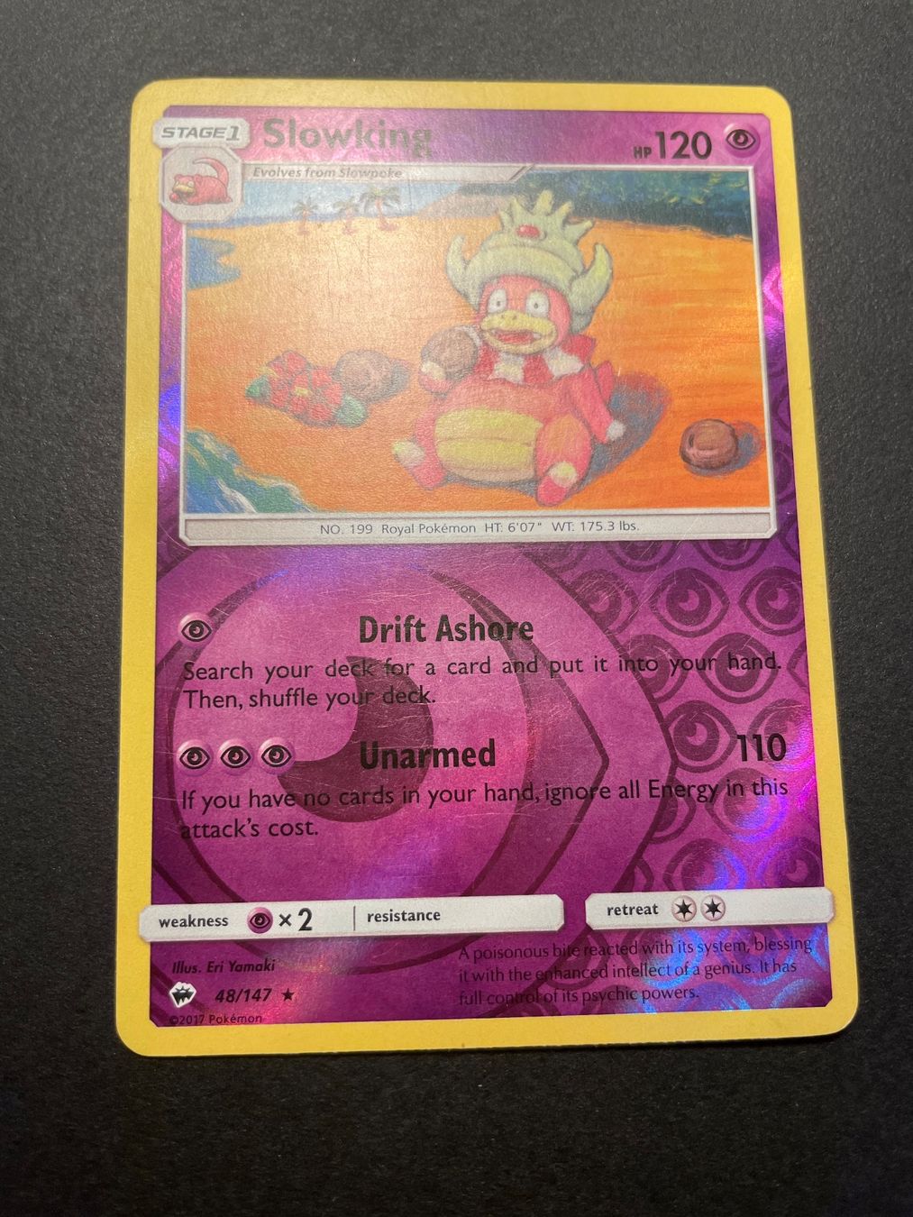 Pokémon Sammelbilder & Trading cards: Slowking Reverse Holo 48/147 S&M Burning Shadows – Gebraucht aus Zürich von pokemon_cards
