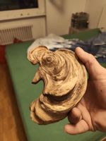 Scultura legno naturale forma unica pezzo unico 22x18 cm