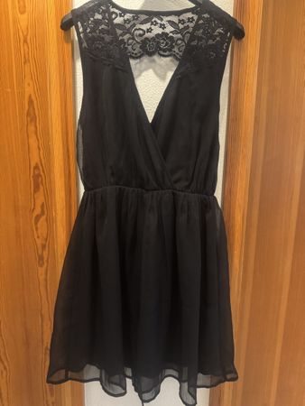 Vestito nero estivo con pizzo, taglia M, !