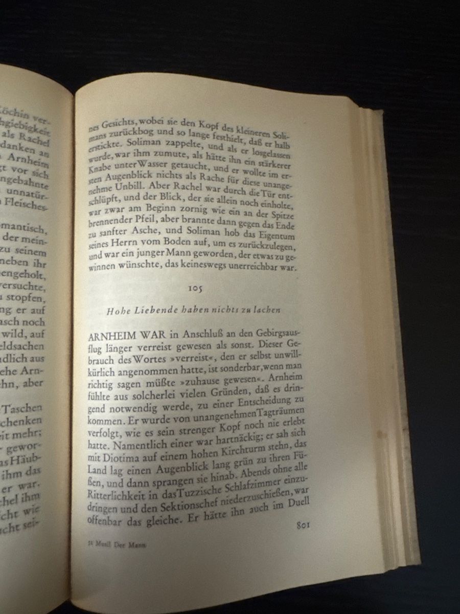 Bücher: Robert Musil, Der Mann ohne Eigenschaften, 1931 – Gebraucht aus Zürich von 2013tg 8