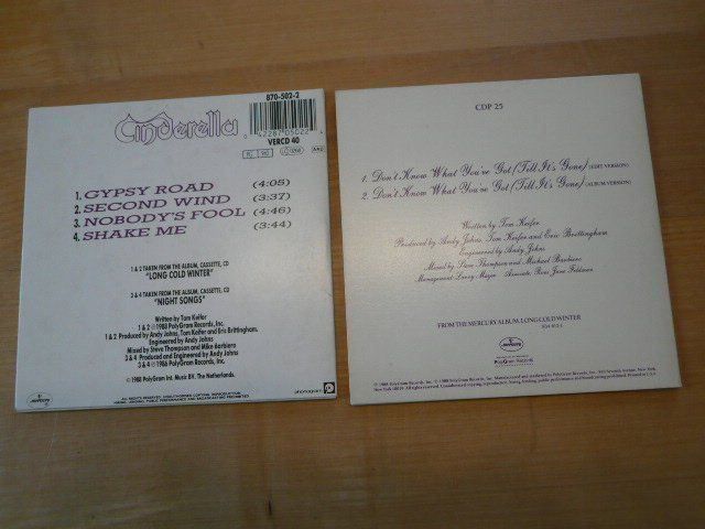 CDs: 2 x CINDERELLA Gypsy Road / Don't know... – Neuf avec emballage d'origine à Zofingen par mooni89 1