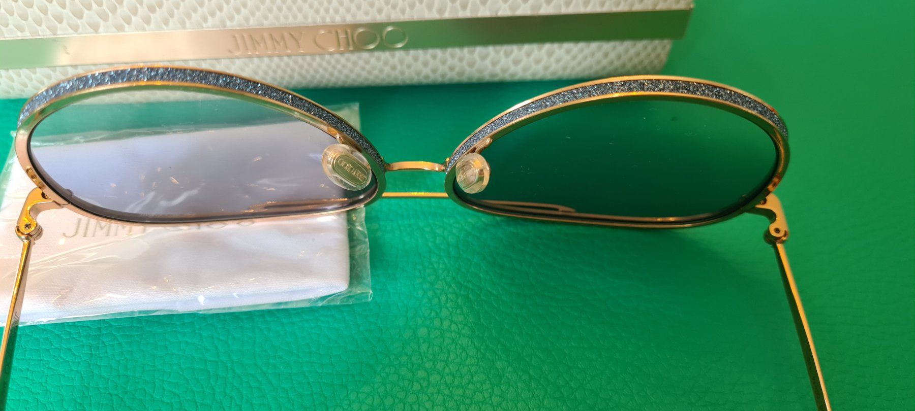Jimmy Choo Occhiali & Lenti: Jimmy Choo Sonnenbrille – Nuovo (secondo la descrizione) da Rieden SG venduto da Oksanocka555 4
