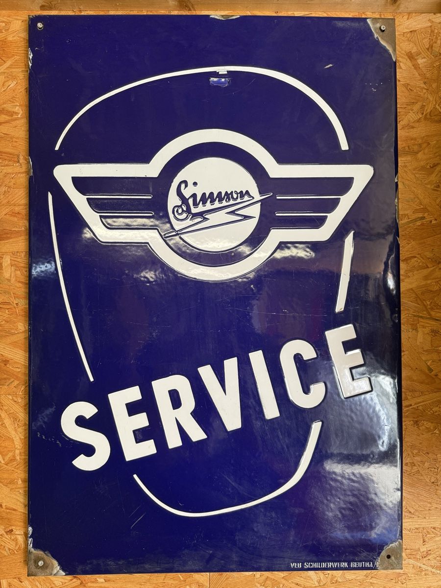 Simson Schilder: Simson Service Schild E-Maille – Gebraucht aus Ballwil von snap-master