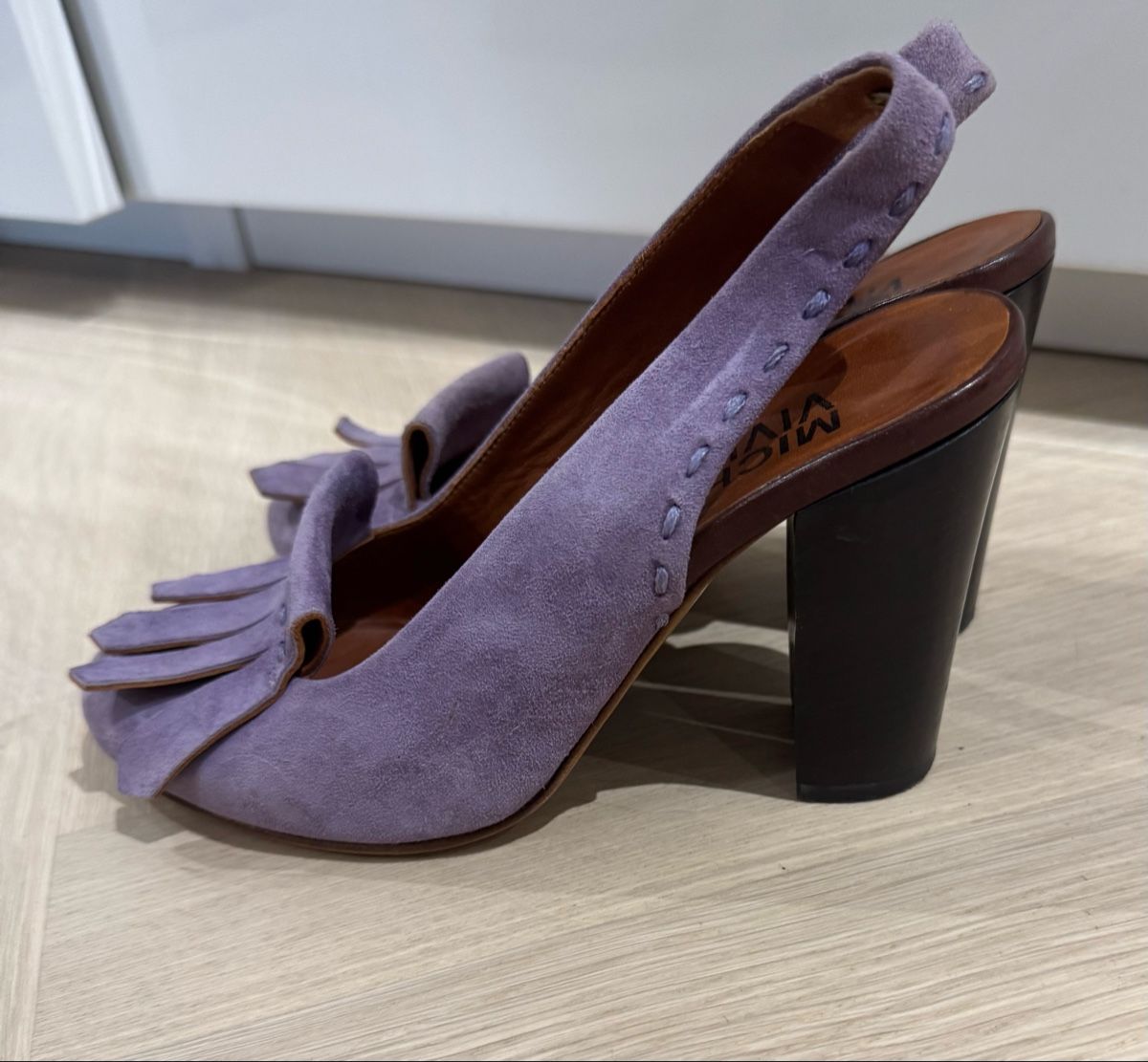 Scarpe da donna: Michel Vivien, en daim violet, T35 – Usato da Pully venduto da TCarrard 1