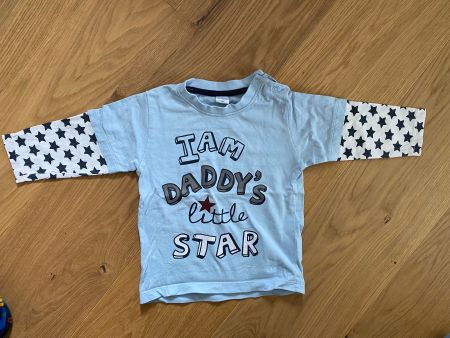 Heeziger Pullover „Daddy‘s Little Star“ boy smile  80