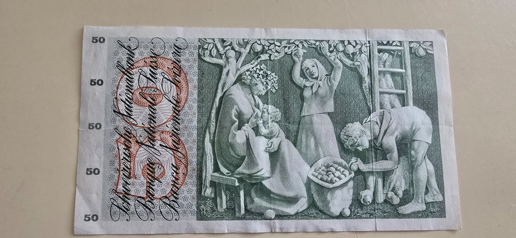 Banconote: 50 Franken Banknote 1973 – Usato da Dietikon venduto da abarth03 2