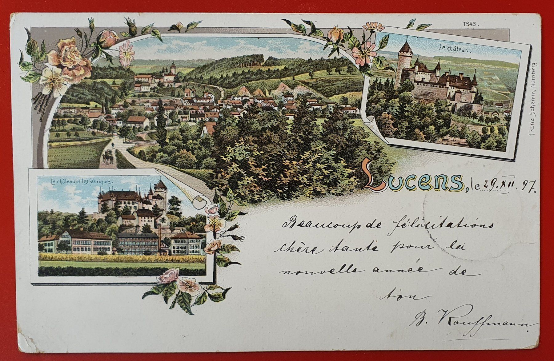 Cartoline postali: Lucens 1897 – Usato da Kreuzlingen venduto da Rschweiz1