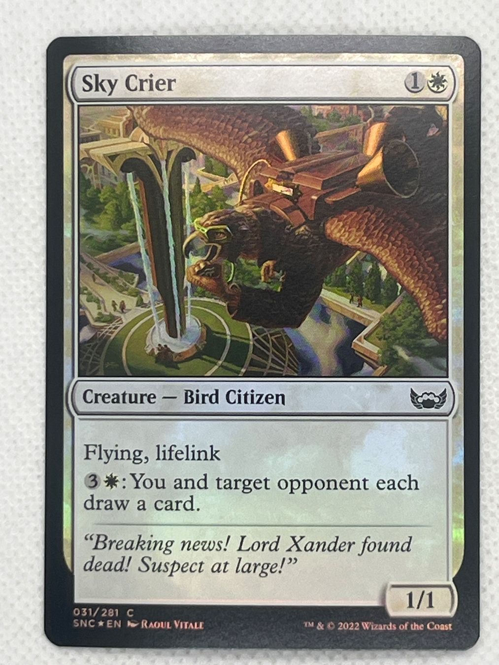 Magic The Gathering Carte collezionabili: Magic: The Gathering Sky Crier Foil – Usato da Hinterkappelen venduto da Kim1992