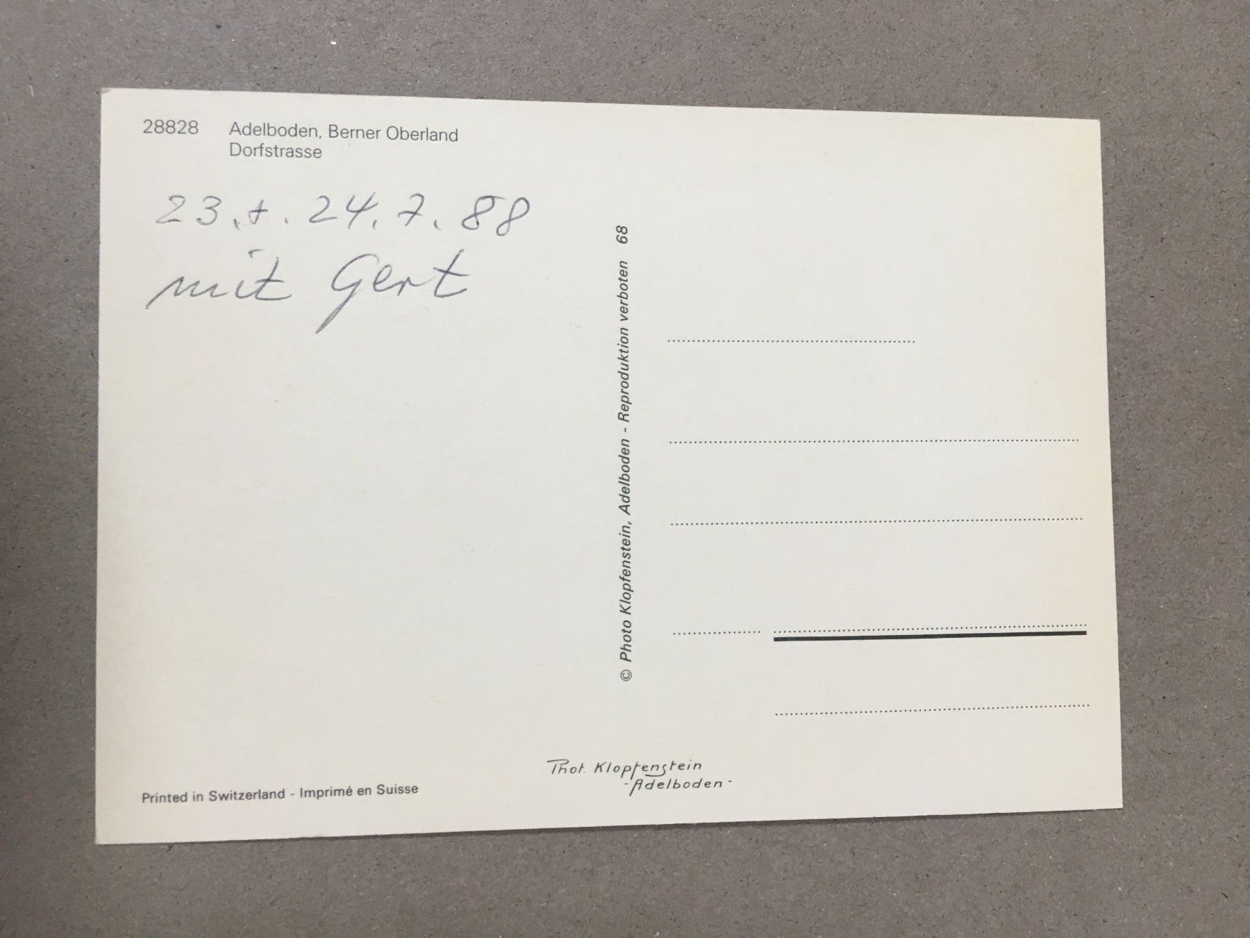Cartoline postali: Adelboden Bern Dorfstrasse belebte AK – Usato da Küttigen venduto da Melisch1000 1