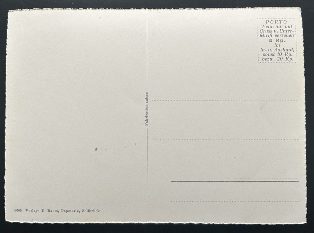 Cartoline postali: Flugaufnahme Zollbrück  – Usato da Horw venduto da Tellbub 1