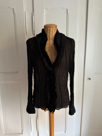 APANAGE - Chiffon Bluse schwarz 40
