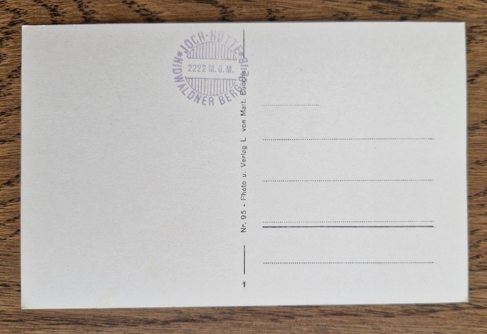 Cartoline postali: Jochhütte, Hüttenstempel – Usato da Ebikon venduto da Donar50 1
