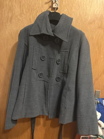 Winterjacke / Wolljacke, Grau, Grösse 38, Top Zustand