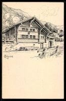 Künstler-AK Gryon, Chalet