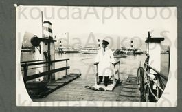 AK sw Como Imbarcadero, marinaio, piroscafi, „Lariano“≈ 1920