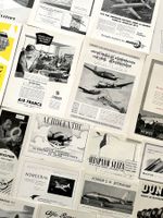 Flugzeuge / Aviation - 20 Alte Werbungen / Réclames 1947/52