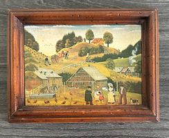 Appenzeller Malerei, sig. Albert Manser, in Buco Rahmen