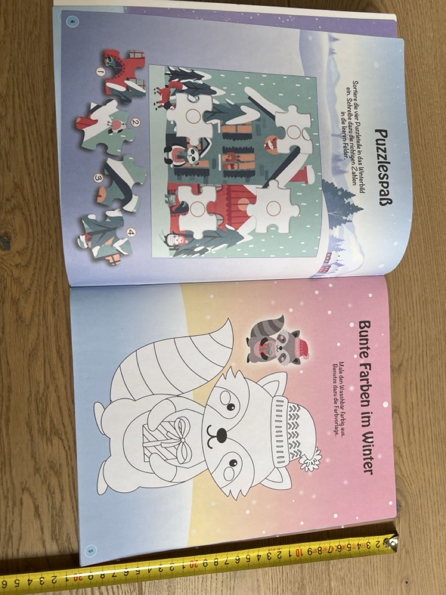 Libri: Wintertiere Rätsel-, Mal- & Stickerbuch mit 200+Sticker – Usato da Oensingen venduto da katepe 3