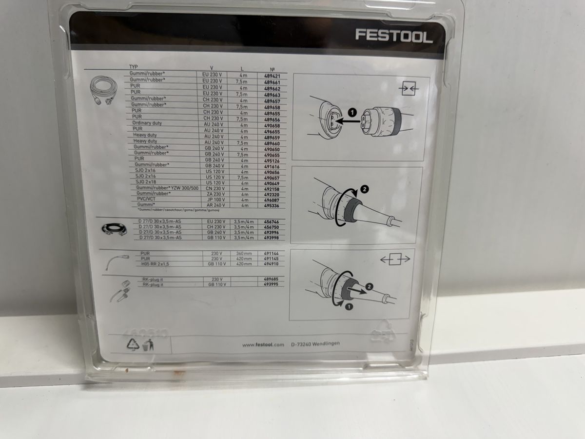 Festool Kabel: Câble Festool Plug It 4m neuf dans emballage original – Neu und originalverpackt aus Brügg BE von Goob 4