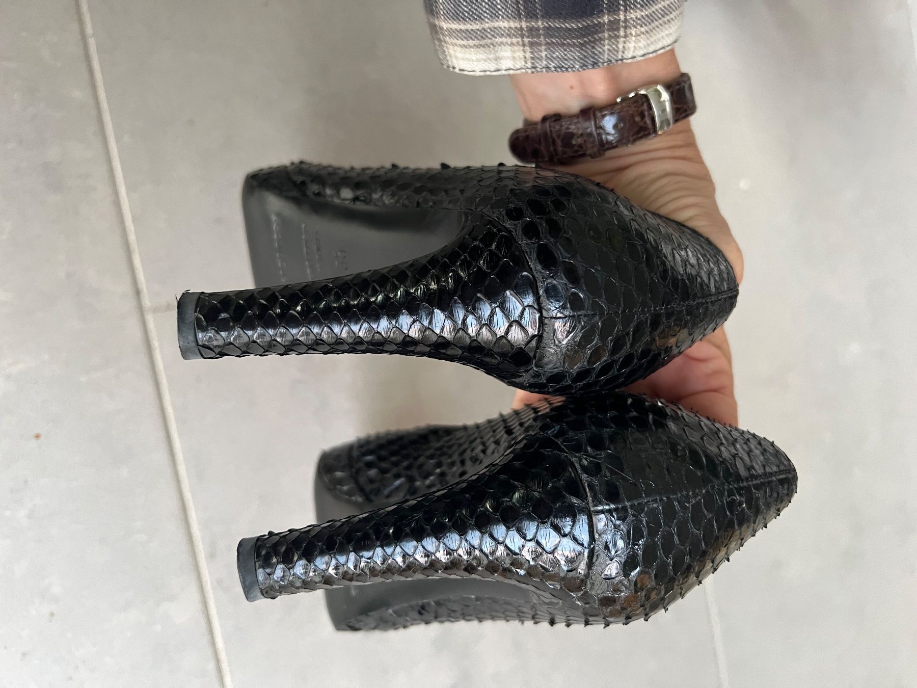 Sergio Rossi Scarpe da donna: Pumps in Schlangenlederoptik von Sergio Rossi – Nuovo (secondo la descrizione) da Wettingen venduto da behave2807 3