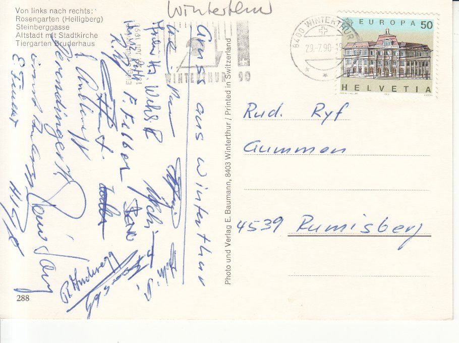 Cartes postales: Winterthur 1990 – D'occasion à Bürglen TG par StampGraf 1
