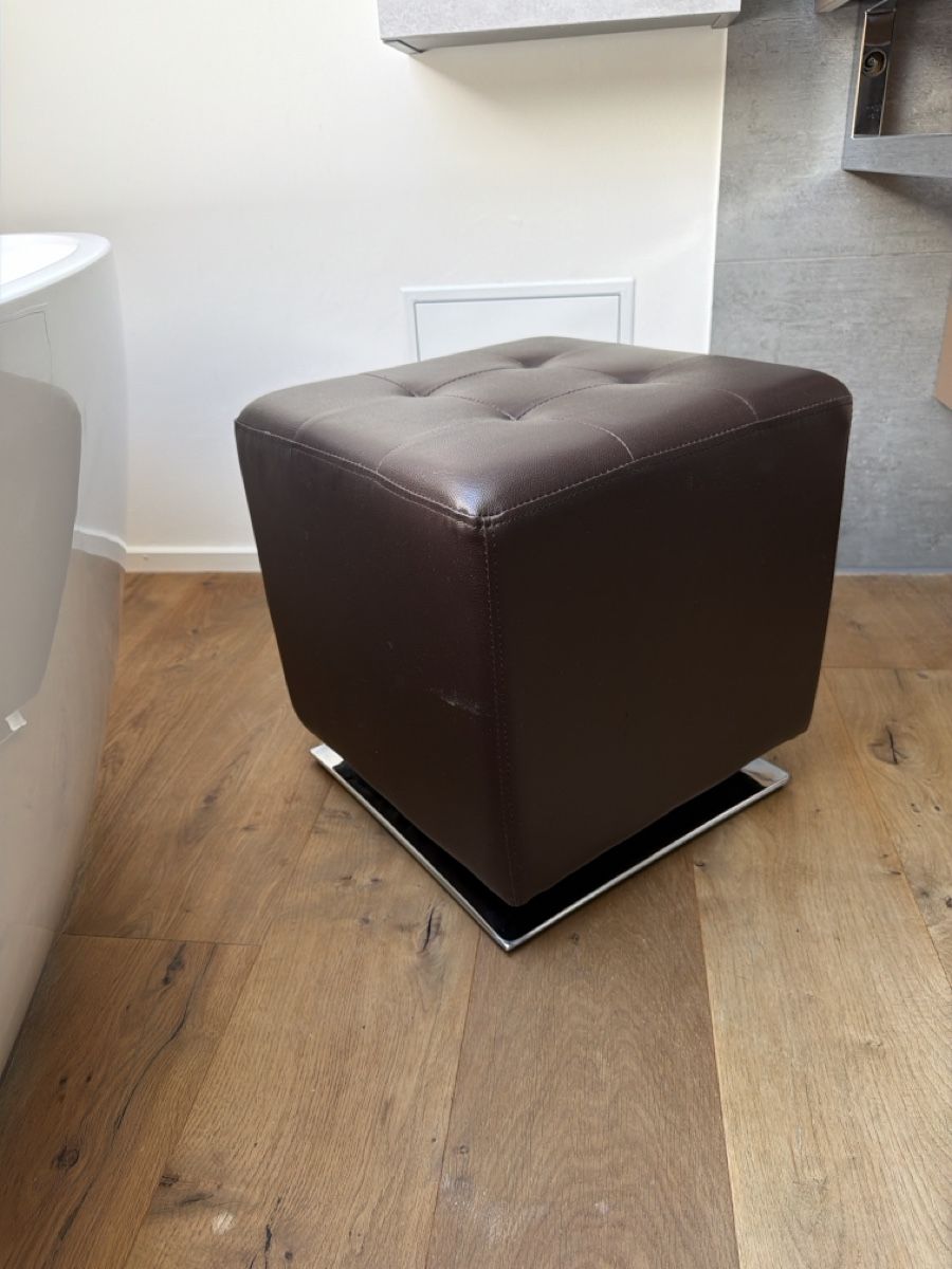 Sgabelli: Hocker braun Kunstleder Metall - Drehfuss  – Usato da Basel venduto da tho_wb9z 1