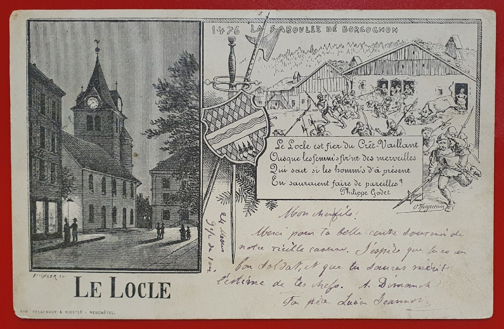 Ansichtskarten: Le Locle 1899 – Gebraucht aus Kreuzlingen von Rschweiz1