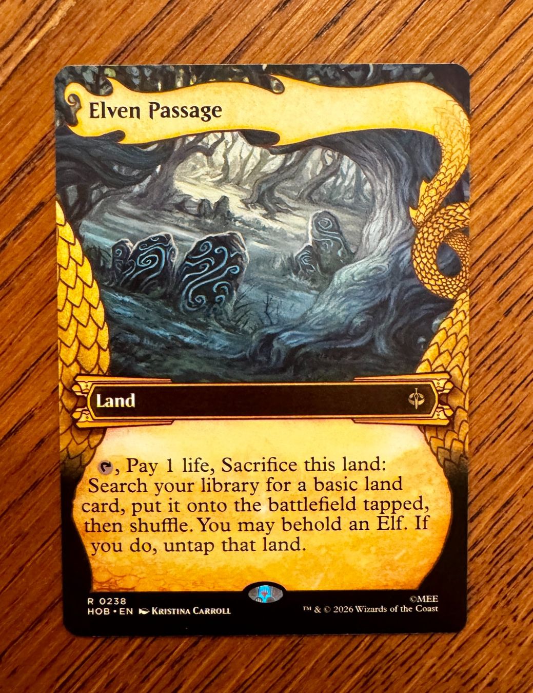 Magic The Gathering Carte collezionabili: Dragonframe Elven Passage The Hobbit – Nuovo (secondo la descrizione) da Rechthalten venduto da hosme_be