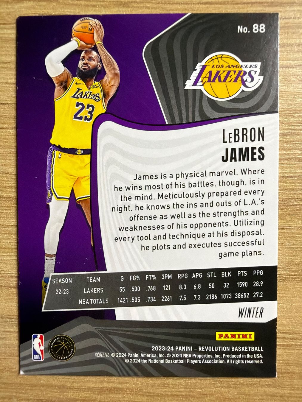 Cartoline: NBA Lebron James WINTER Revolution 23/24 – Usato da Netstal venduto da Clutch79Cardz 1