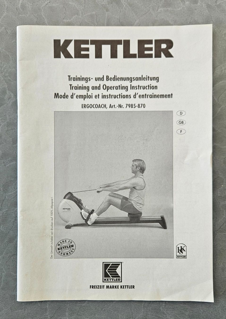 Kettler Hometrainer: Rudergerät Kettler Ergocoach HKS-SELECTION – Gebraucht aus Boswil von Sunny04 6