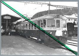 Spiez. 1966. Bahnhof. BLS Triebwagen. Foto!