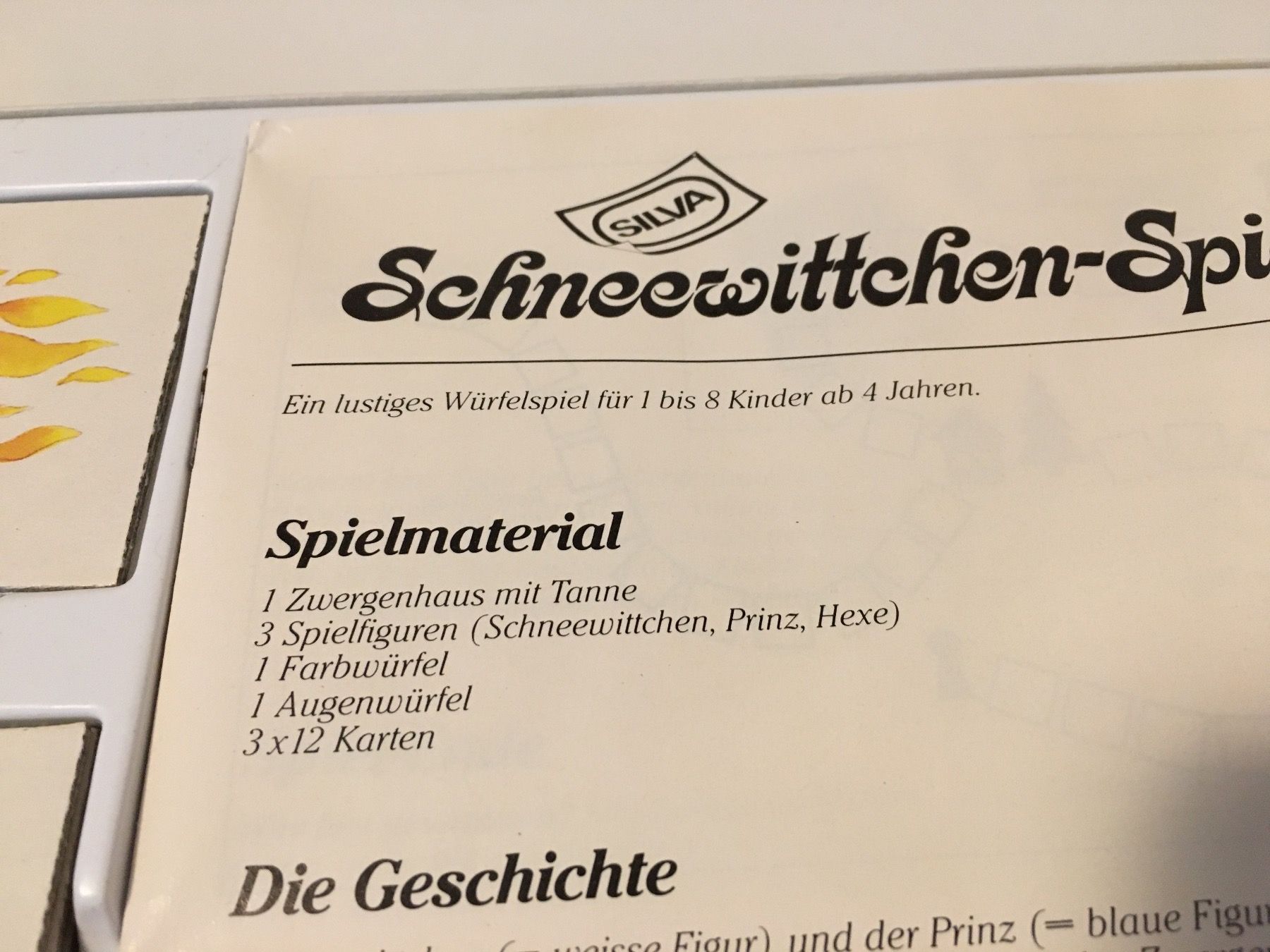 Giochi: Schneewittchen-Spiel - SILVA / Editoy - 1988 – Usato da Andwil SG venduto da Rainboli 7