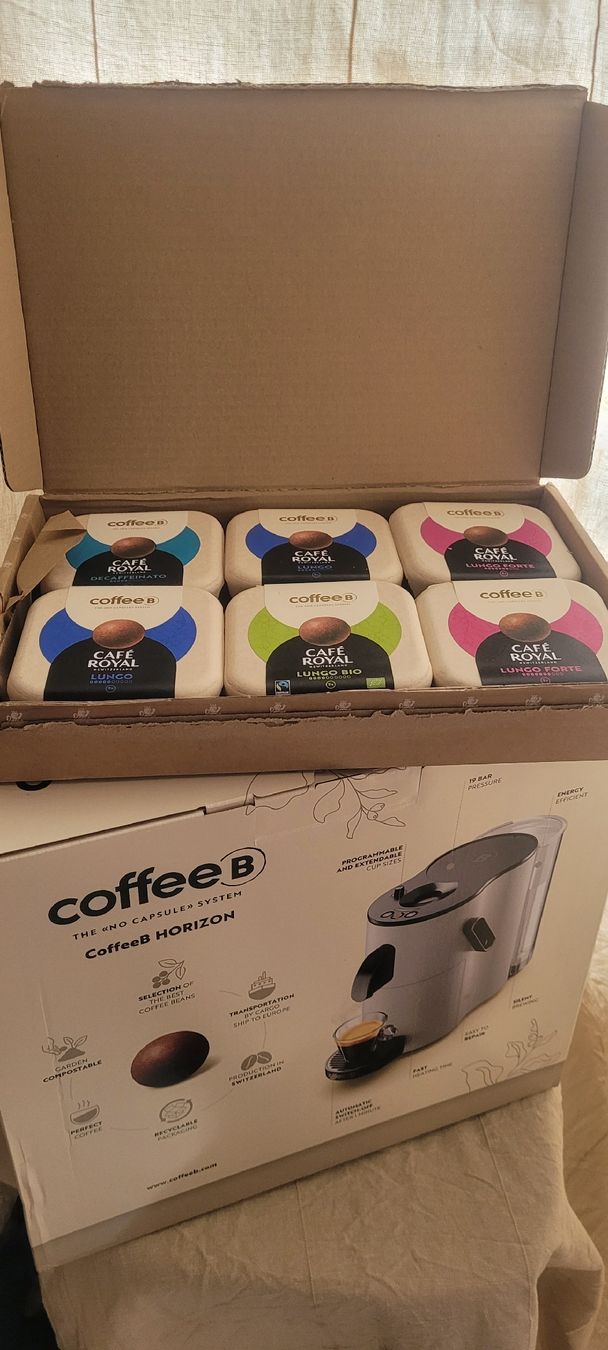 Coffee B Kaffeemaschinen & Espressomaschinen: Machine à café CoffeeB Horizon neuve et emballée + café – Neu und originalverpackt aus Vevey von lba_dd82 3