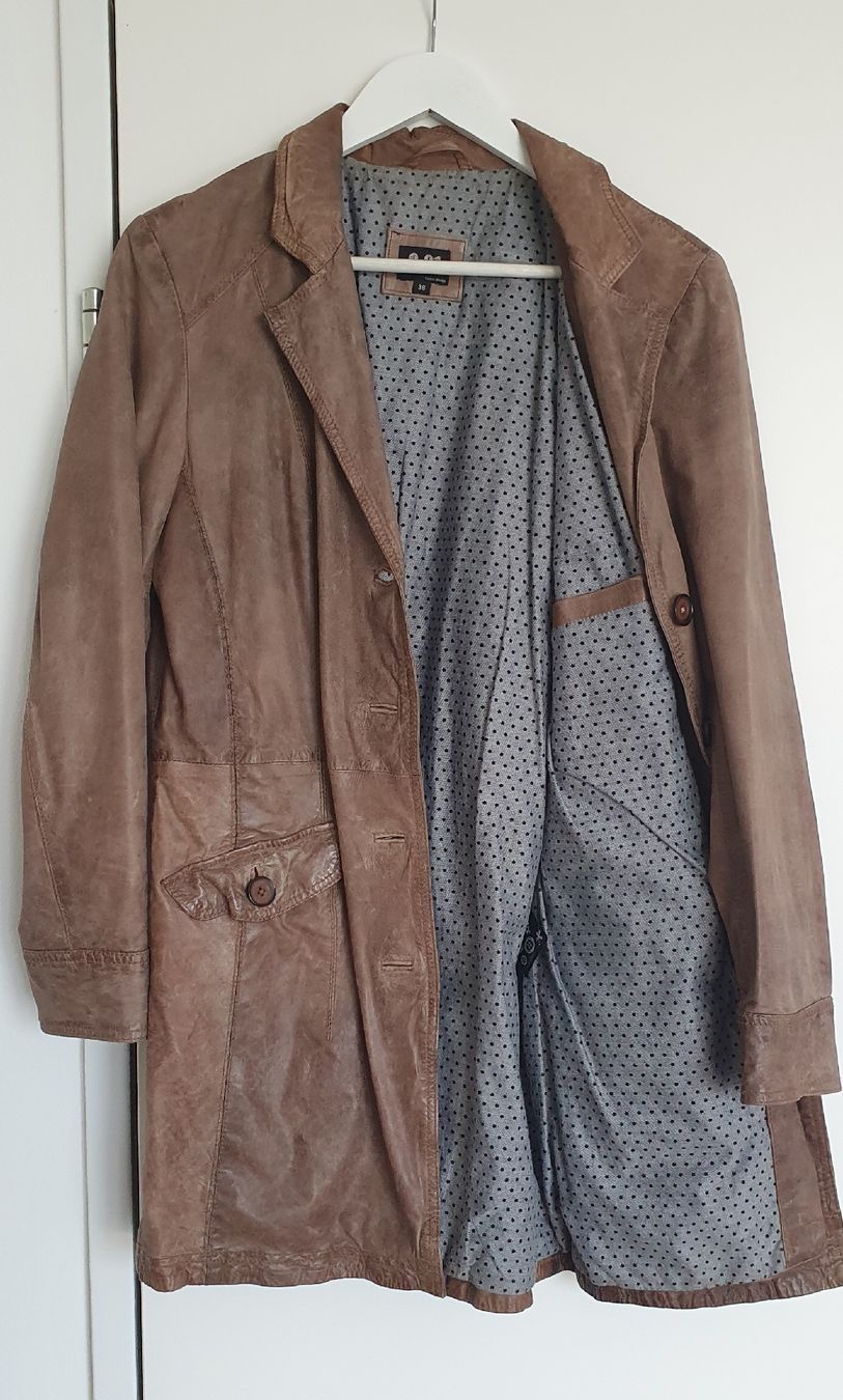 Manteaux: Mantel Leder braun, Gr. 38 – D'occasion à Möriken AG par Katze110 2