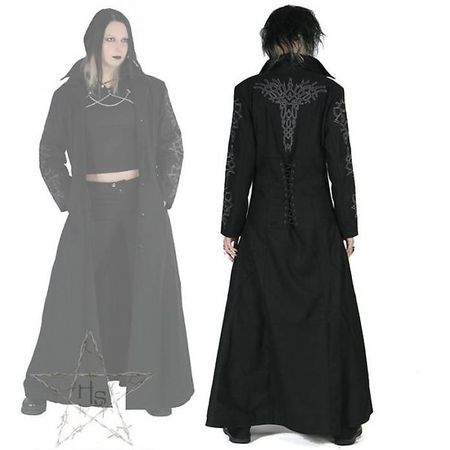 Wintermantel Tribal bestickt