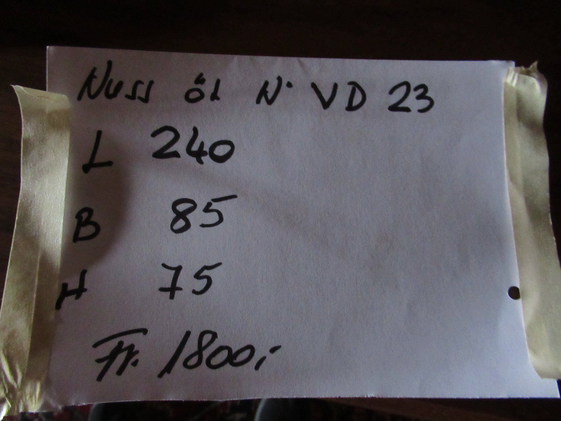 Tische: Beizentisch (Nuss/240) – Neu (gemäss Beschreibung) aus Berg SG von Pizza58 8