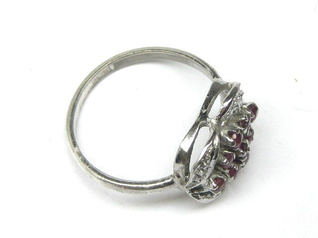 Ringe: Vintage Ring Silber 925 Rubin synthetisch Gr. 55 – Gebraucht aus Ermatingen von Decovin 4