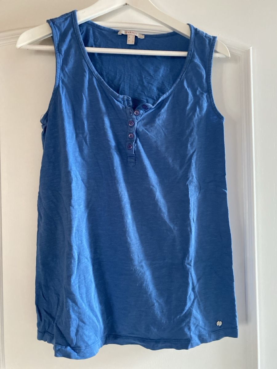 Esprit Top: Esprit Schwangerschaftstop, blau, Grösse M – Usato da St. Gallen venduto da Msgoethe
