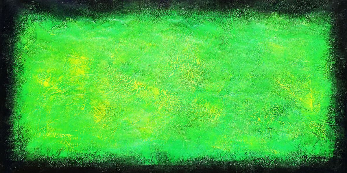 Riproduzioni & Creazioni: Abstrakt - Black Emerald – Nuovo (secondo la descrizione) da Larnaca venduto da KunstDepot24