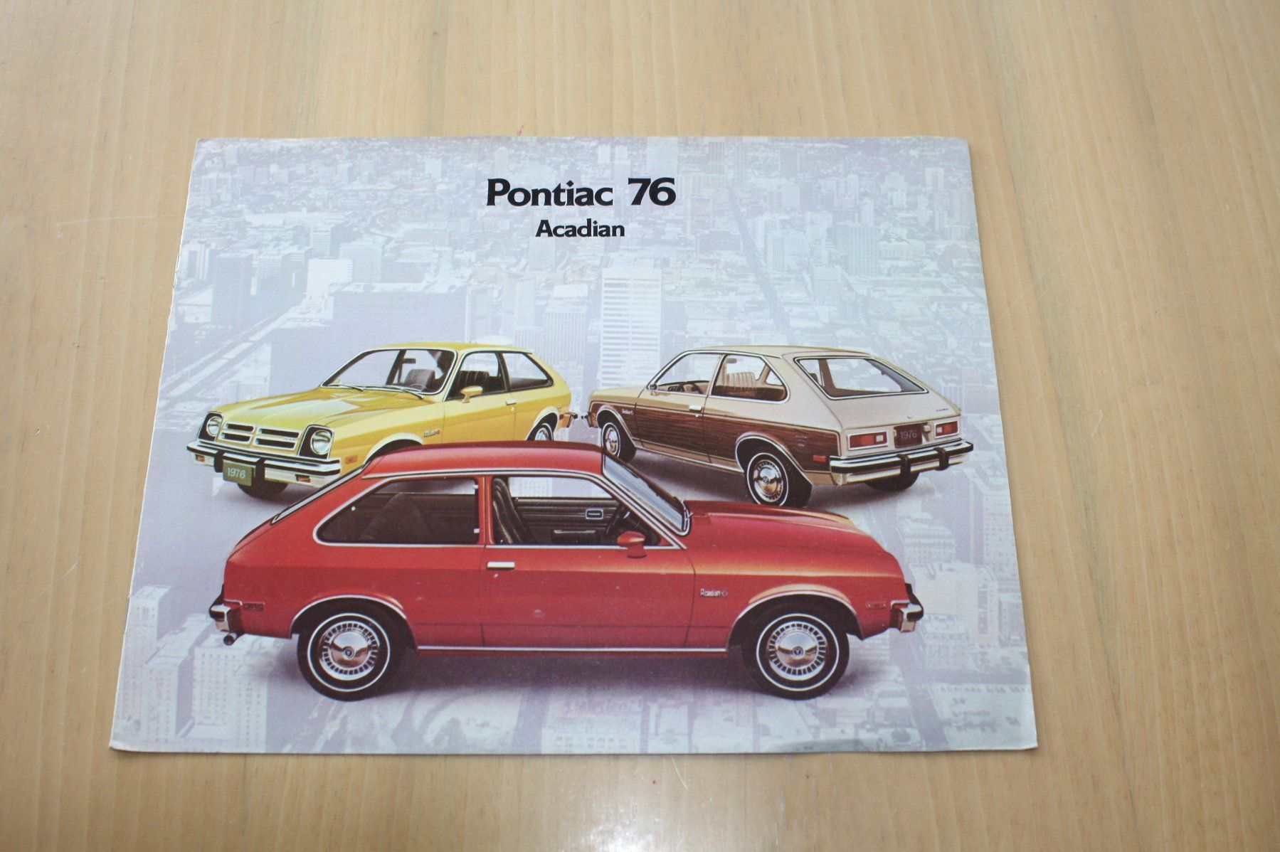 Pontiac Dokumente: Pontiac Acadian Prospekt 1976 – Gebraucht aus Wikon von erwin400