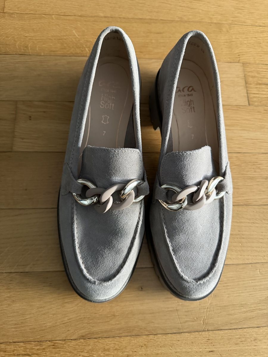 Ara Scarpe da donna: Ara Loafer High-Soft Moon Gr. 7 / 41 Grau Slipper Halbschuh – Nuovo e nell'imballaggio originale da Glattpark(Opfikon) venduto da neu_z6sm