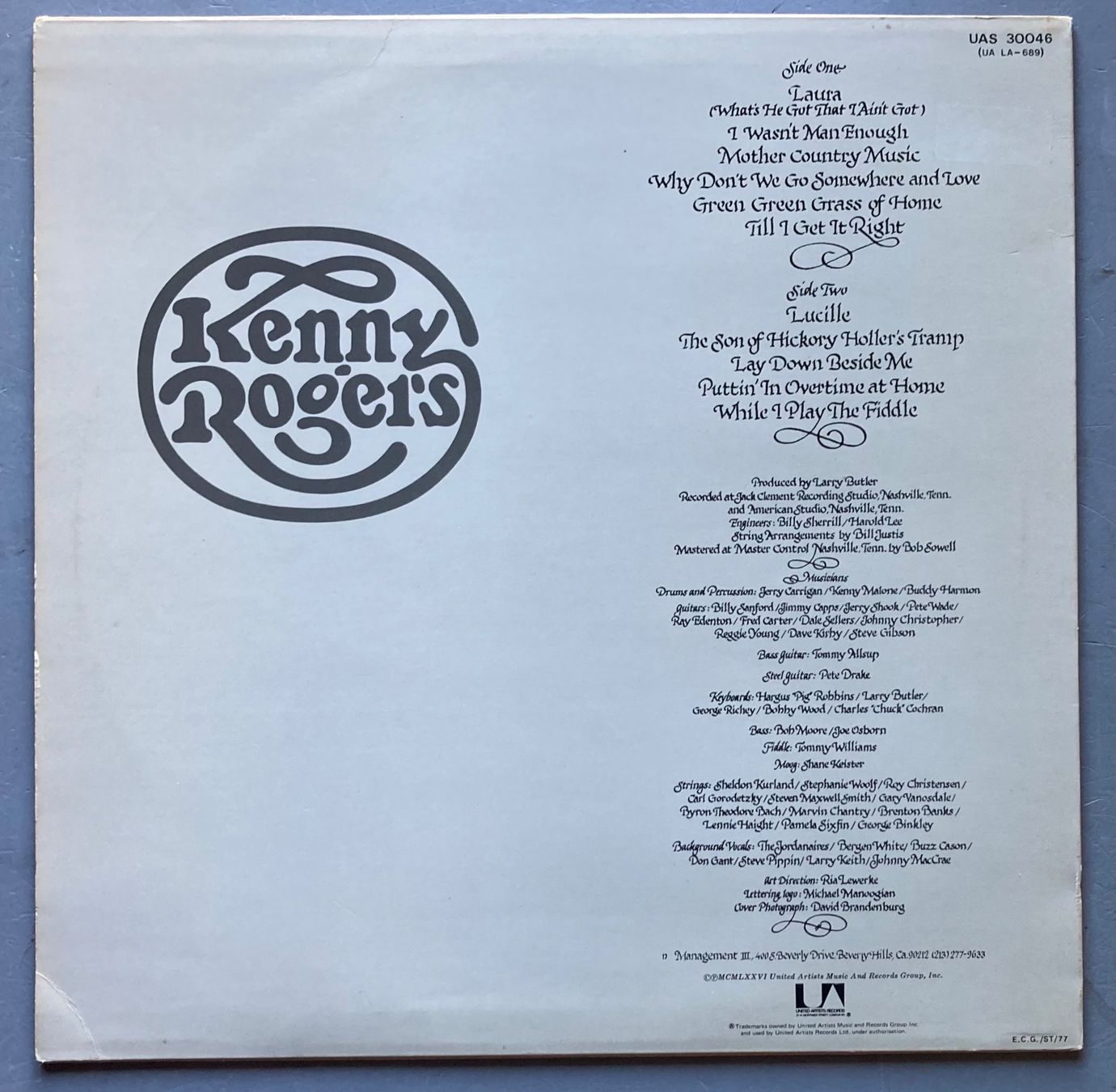 Schallplatten: KENNY ROGERS - KENNY ROGERS – Gebraucht aus Poliez-Pittet von Newtown-Records 1