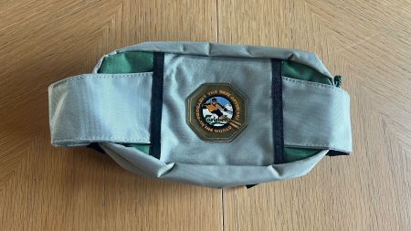 Bauchtasche Carlsberg, grau/grün, einwandfreier Zustand